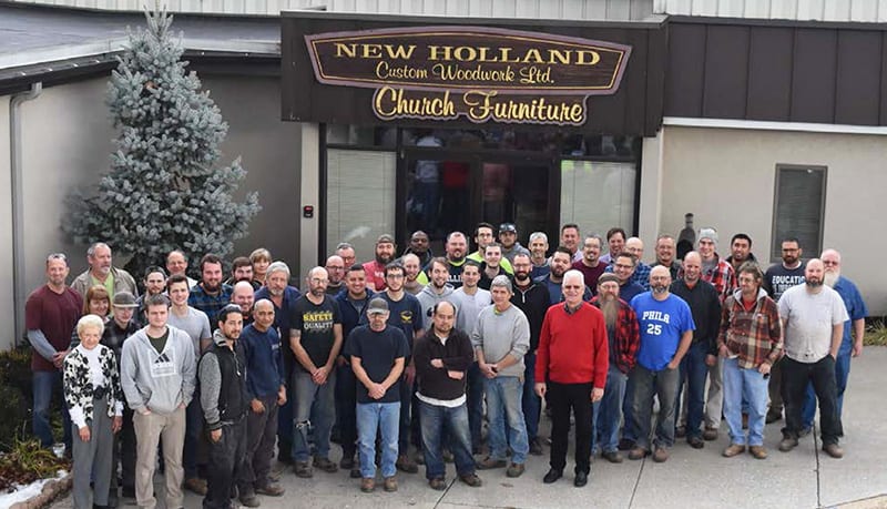 the New Holland Church Furniture staff