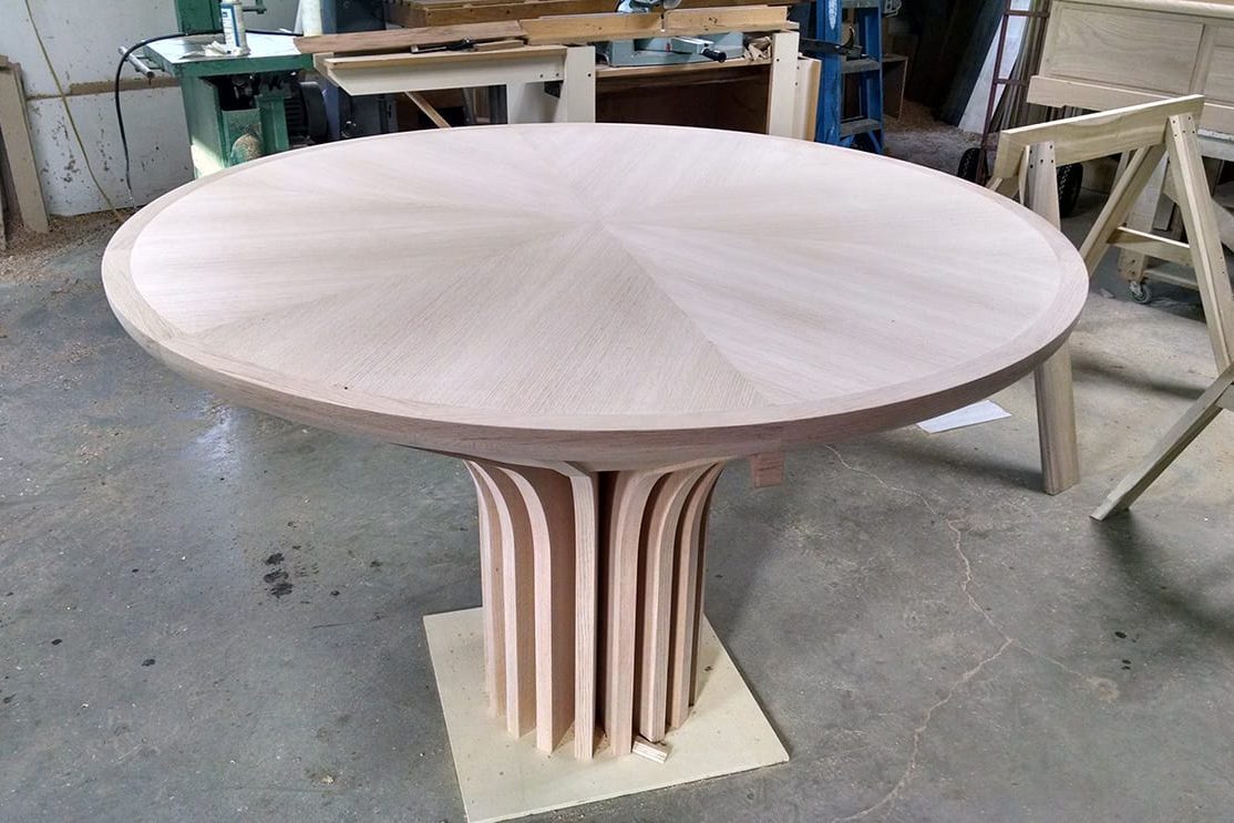 Unfinished wooden Bimah table 2